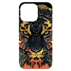 Tiger-predator-abstract-feline Iphone 14 Pro Max Black Uv Print Case by Cowasu