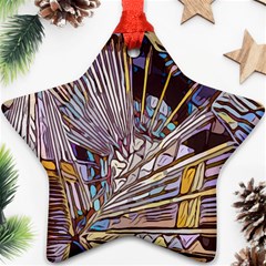 Abstract-drawing-design-modern Star Ornament (two Sides)