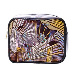 Abstract-drawing-design-modern Mini Toiletries Bag (one Side) by Cowasu