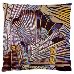 Abstract-drawing-design-modern Large Cushion Case (one Side) by Cowasu