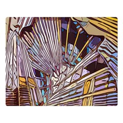 Abstract-drawing-design-modern Two Sides Premium Plush Fleece Blanket (large) by Cowasu