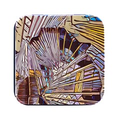 Abstract-drawing-design-modern Square Metal Box (black)