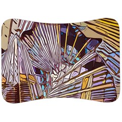 Abstract-drawing-design-modern Velour Seat Head Rest Cushion by Cowasu