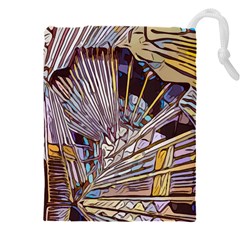 Abstract-drawing-design-modern Drawstring Pouch (4xl) by Cowasu