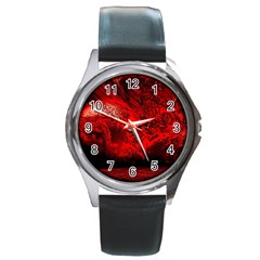 Planet-hell-hell-mystical-fantasy Round Metal Watch by Cowasu