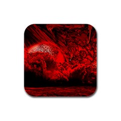 Planet-hell-hell-mystical-fantasy Rubber Square Coaster (4 Pack)