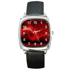 Planet-hell-hell-mystical-fantasy Square Metal Watch by Cowasu