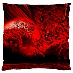 Planet-hell-hell-mystical-fantasy Large Cushion Case (one Side) by Cowasu