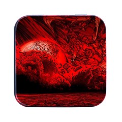 Planet-hell-hell-mystical-fantasy Square Metal Box (black) by Cowasu