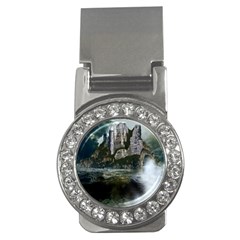 Sea-island-castle-landscape Money Clips (cz)  by Cowasu