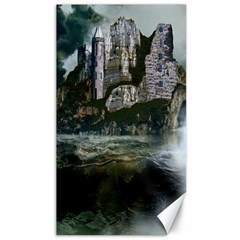 Sea-island-castle-landscape Canvas 40  X 72  by Cowasu