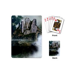 Sea-island-castle-landscape Playing Cards Single Design (mini)