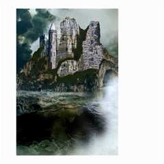 Sea-island-castle-landscape Small Garden Flag (two Sides) by Cowasu