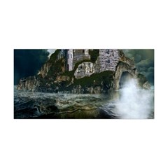 Sea-island-castle-landscape Yoga Headband by Cowasu