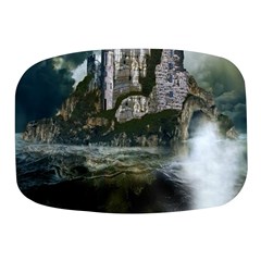 Sea-island-castle-landscape Mini Square Pill Box by Cowasu