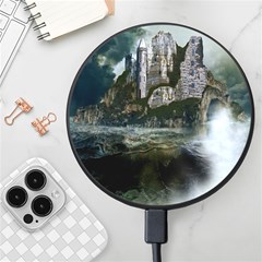 Sea-island-castle-landscape Wireless Fast Charger(black) by Cowasu