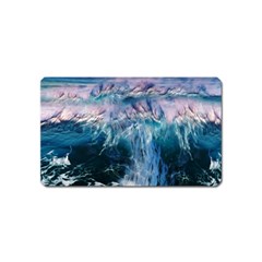 Sea-waves-ocean-water-beach-surf Magnet (name Card) by Cowasu