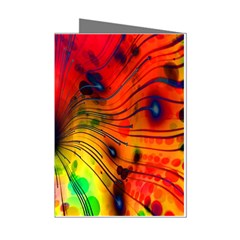 Color-background-structure-lines Mini Greeting Cards (pkg Of 8)