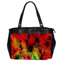 Color-background-structure-lines Oversize Office Handbag by Cowasu