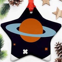 Planet-orbit-universe-star-galaxy Ornament (star)