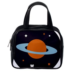 Planet-orbit-universe-star-galaxy Classic Handbag (one Side) by Cowasu