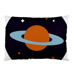 Planet-orbit-universe-star-galaxy Pillow Case by Cowasu