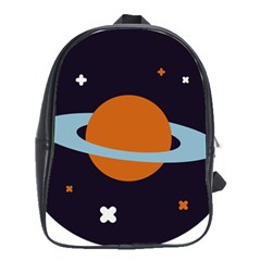 Planet-orbit-universe-star-galaxy School Bag (large) by Cowasu