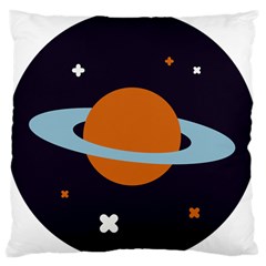 Planet-orbit-universe-star-galaxy Standard Premium Plush Fleece Cushion Case (one Side) by Cowasu