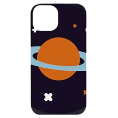 Planet-orbit-universe-star-galaxy Iphone 14 Black Uv Print Case by Cowasu