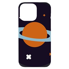 Planet-orbit-universe-star-galaxy Iphone 14 Pro Max Black Uv Print Case by Cowasu