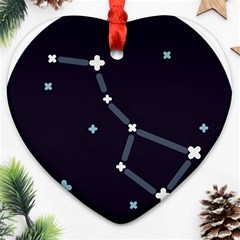 Celebrities-categories-universe-sky Heart Ornament (two Sides)