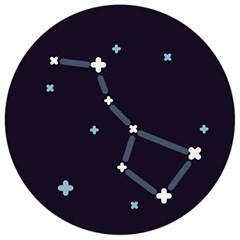 Celebrities-categories-universe-sky Wooden Puzzle Round by Cowasu