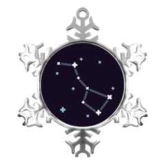 Celebrities-categories-universe-sky Metal Small Snowflake Ornament