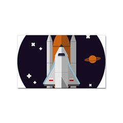 Rocket-space-universe-spaceship Sticker Rectangular (100 Pack) by Cowasu