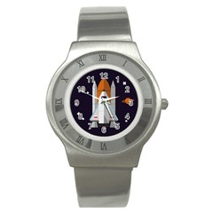 Rocket-space-universe-spaceship Stainless Steel Watch by Cowasu