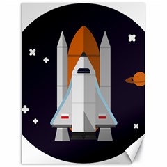 Rocket-space-universe-spaceship Canvas 18  X 24  by Cowasu