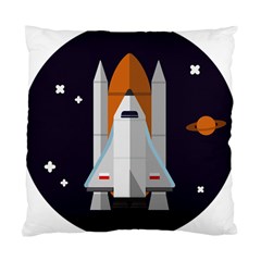 Rocket-space-universe-spaceship Standard Cushion Case (one Side)