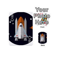 Rocket-space-universe-spaceship Playing Cards 54 Designs (mini)