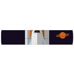 Rocket-space-universe-spaceship Small Premium Plush Fleece Scarf Front