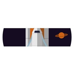 Rocket-space-universe-spaceship Oblong Satin Scarf (16  X 60 ) by Cowasu