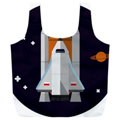 Rocket-space-universe-spaceship Full Print Recycle Bag (xxxl) by Cowasu