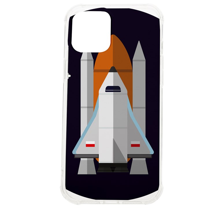 Rocket-space-universe-spaceship iPhone 12 Pro max TPU UV Print Case