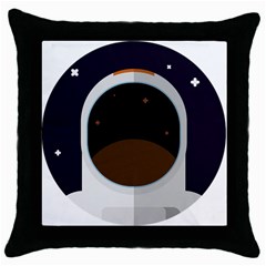 Astronaut-space-astronomy-universe Throw Pillow Case (black) by Cowasu