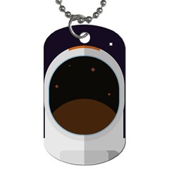 Astronaut-space-astronomy-universe Dog Tag (one Side) by Cowasu