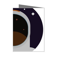 Astronaut-space-astronomy-universe Mini Greeting Cards (pkg Of 8)