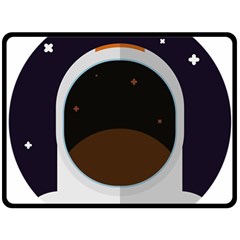 Astronaut-space-astronomy-universe Two Sides Fleece Blanket (large) by Cowasu