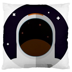 Astronaut-space-astronomy-universe Standard Premium Plush Fleece Cushion Case (two Sides) by Cowasu