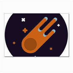 Meteor-meteorite-space-comet Postcard 4 x 6  (pkg Of 10) by Cowasu