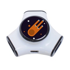 Meteor-meteorite-space-comet 3-port Usb Hub by Cowasu