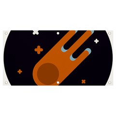 Meteor-meteorite-space-comet Banner And Sign 4  X 2  by Cowasu